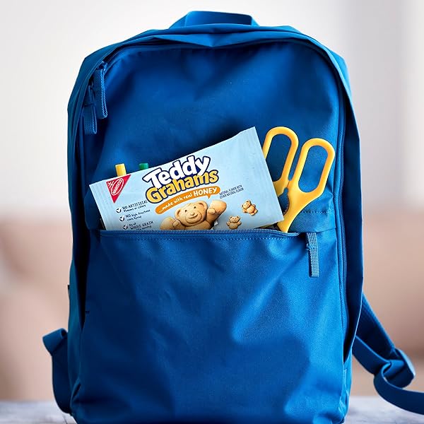 TEDDY GRAHAMS HONEY GRAHAM SNACKS, 10 KIDS SNACK PACKS