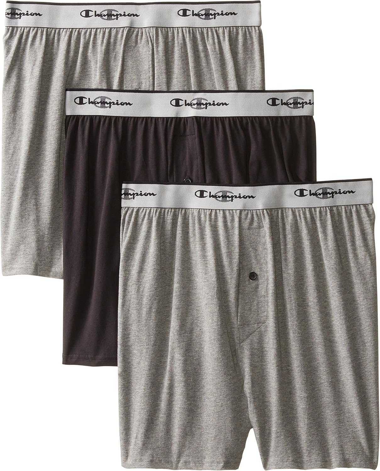 Champion Men's 3Pack Knit Boxer at Amazon Men’s Clothing store