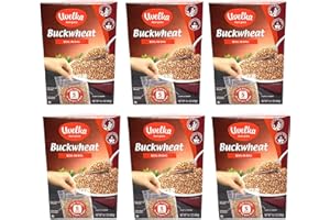 Uvelka Kasha Buckwheat BOIL IN BAG - 5x80Gr (14oz), Pack of 6, Organic Food