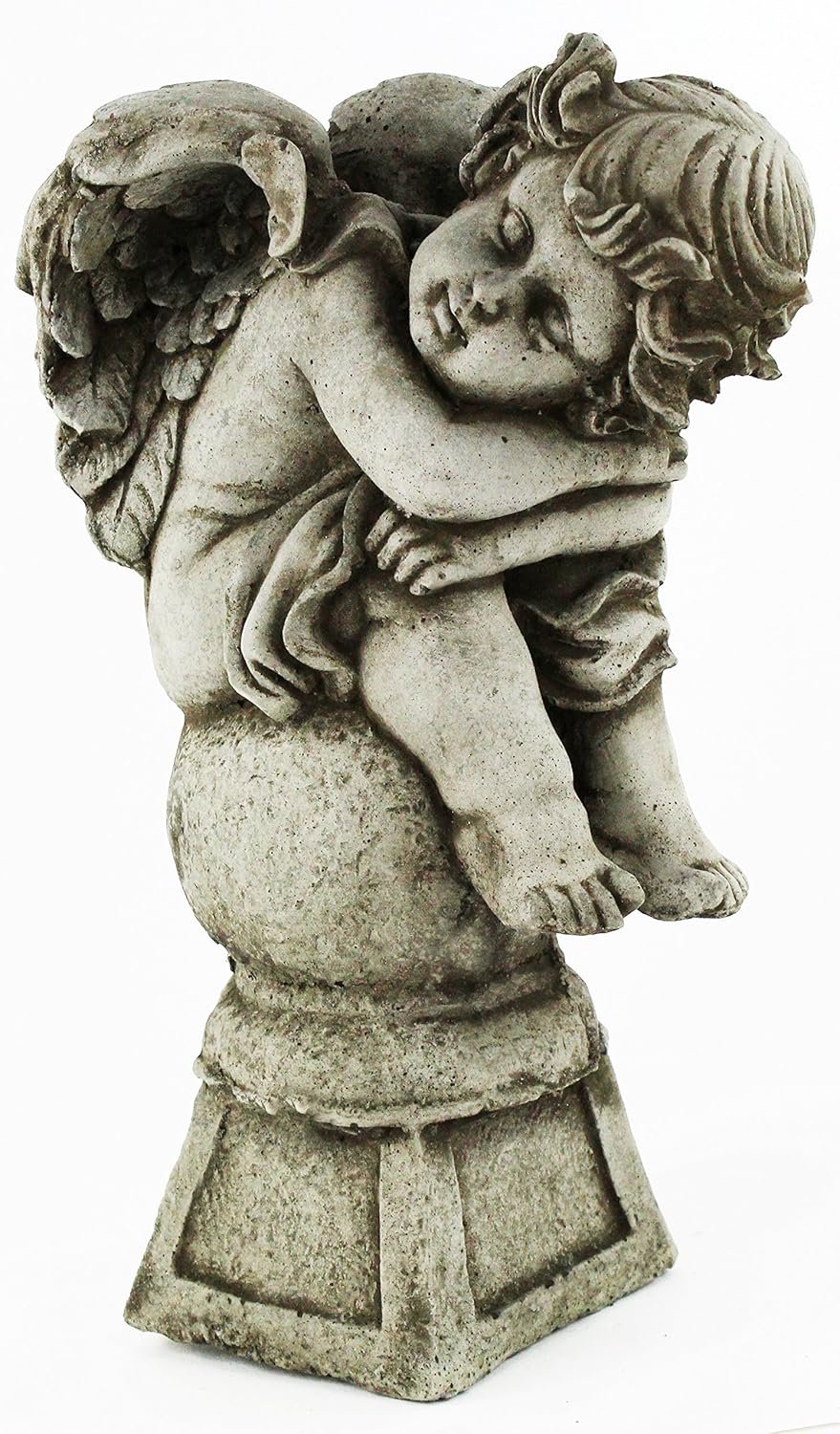 Angel on Pedestal Religious Statue Home and Garden Statues