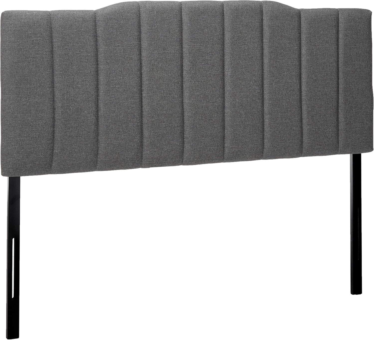 Best gray fabric headboard full