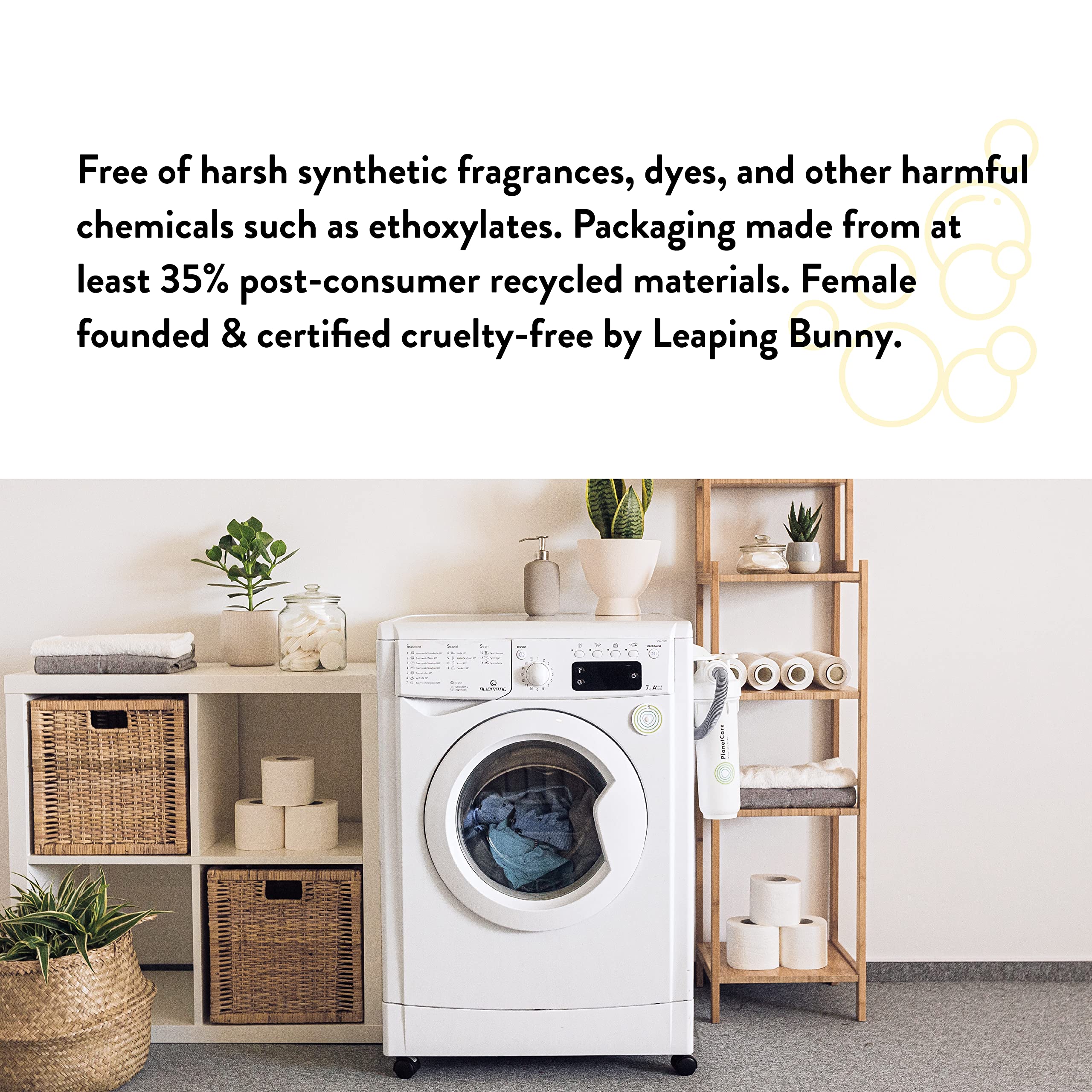 Molly's Suds Washing Machine Cleaner | Removes Odors & Grime from Front & Top Loader Machines, Including HE (Citrus - 10 Tablets)