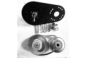 BLAST LED - Predator 420CC Go Kart Torque Converter Kit: 40 Series Mounting Back Plate, 1" Driver, Driven Pulley, Belt, Mounting Hardware (5/8" Driven Pulley)