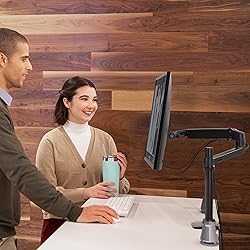 Ergotron – LX Monitor Arm, Single Monitor Desk