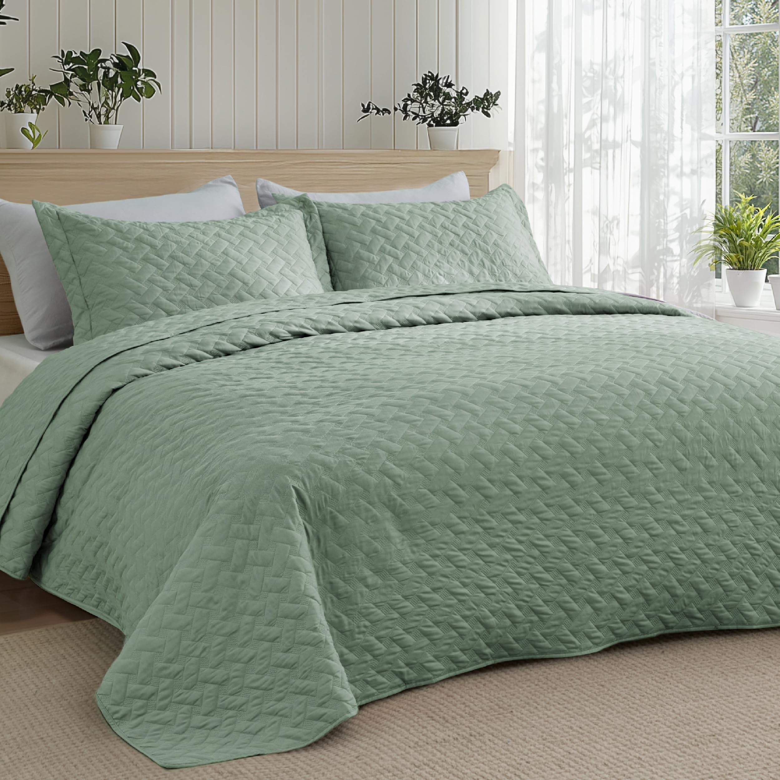 Green Bedspreads King Sizenull