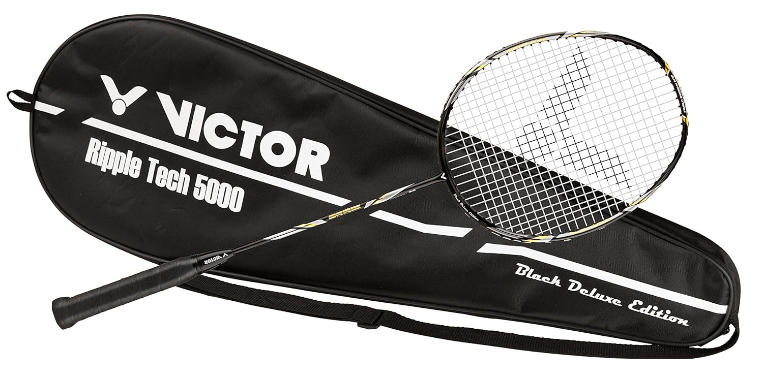 Victor Ripple Tech 5000 Badminton Racket Deluxe Edition Black Amazon