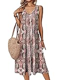 Zeagoo Women Spring Hawaiian Tshirt Dress A Line