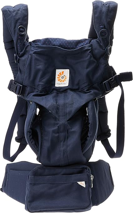 Ergobaby s360blu Omni 360 Tout En Un Porte Bebe Navy Mini Dots Amazon Fr Bebes Puericulture
