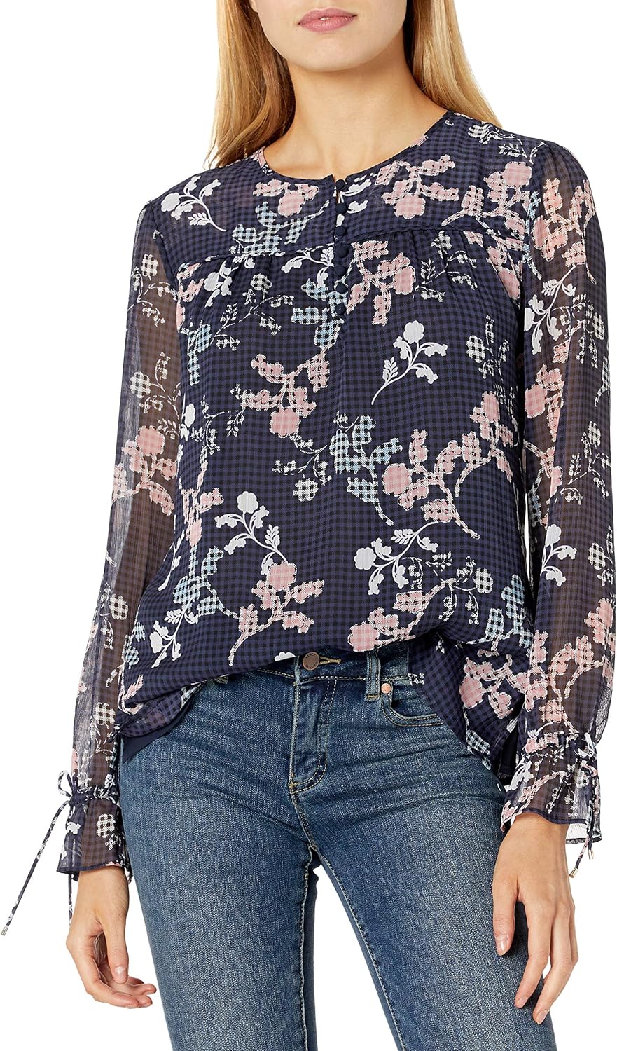 Tommy Hilfiger Women's Floral Longsleeve Top at Amazon Women’s Clothing