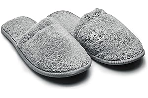 Arus Men's Cotton Slippers Turkish Terry Cloth for Spa and Bath