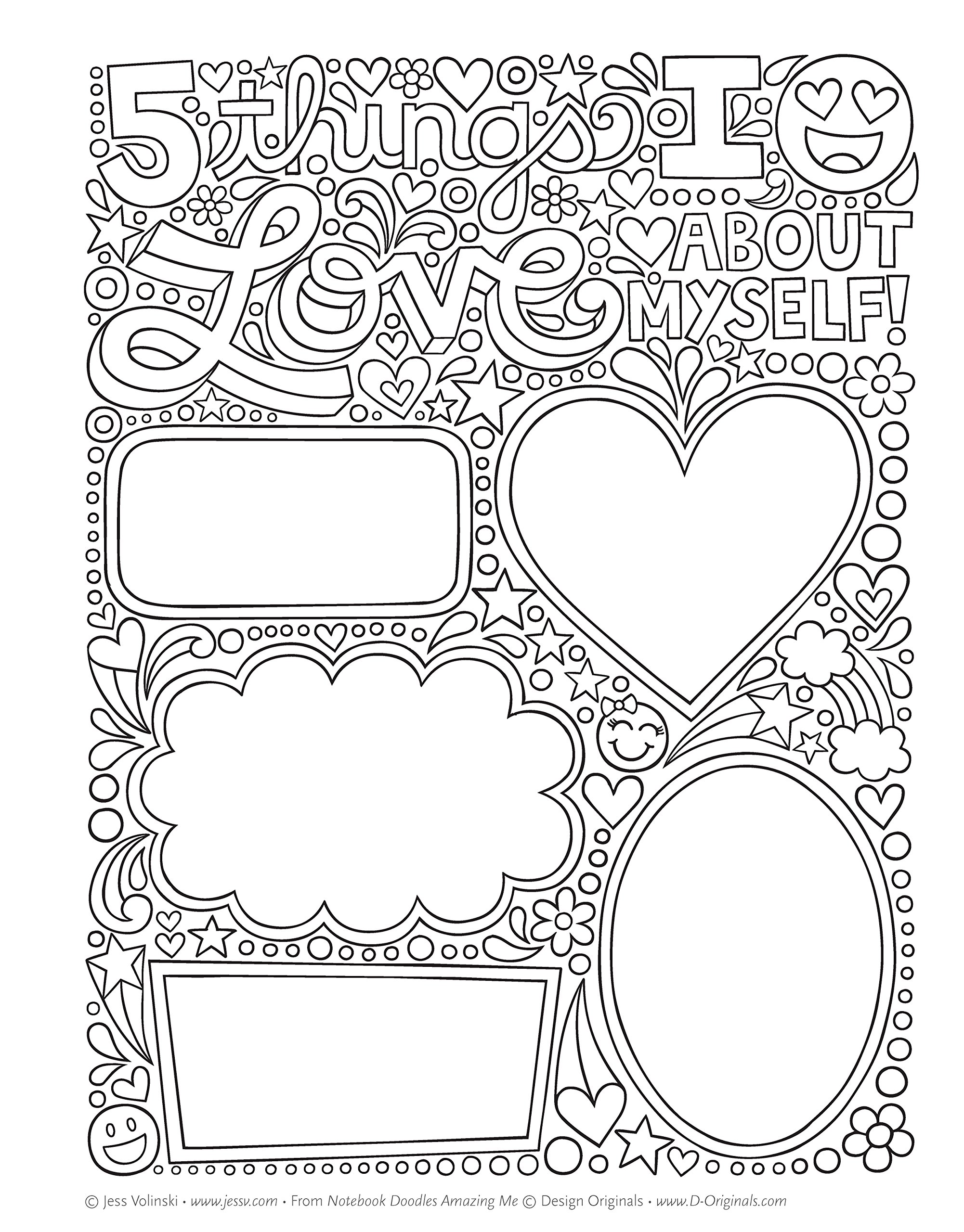 Notebook Doodles Amazing Me!: Coloring & Activity Book (Design Originals) 32 Inspiring Designs; Beginner-Friendly Empowering Art Activities for Tweens, on Extra-Thick Perforated Paper