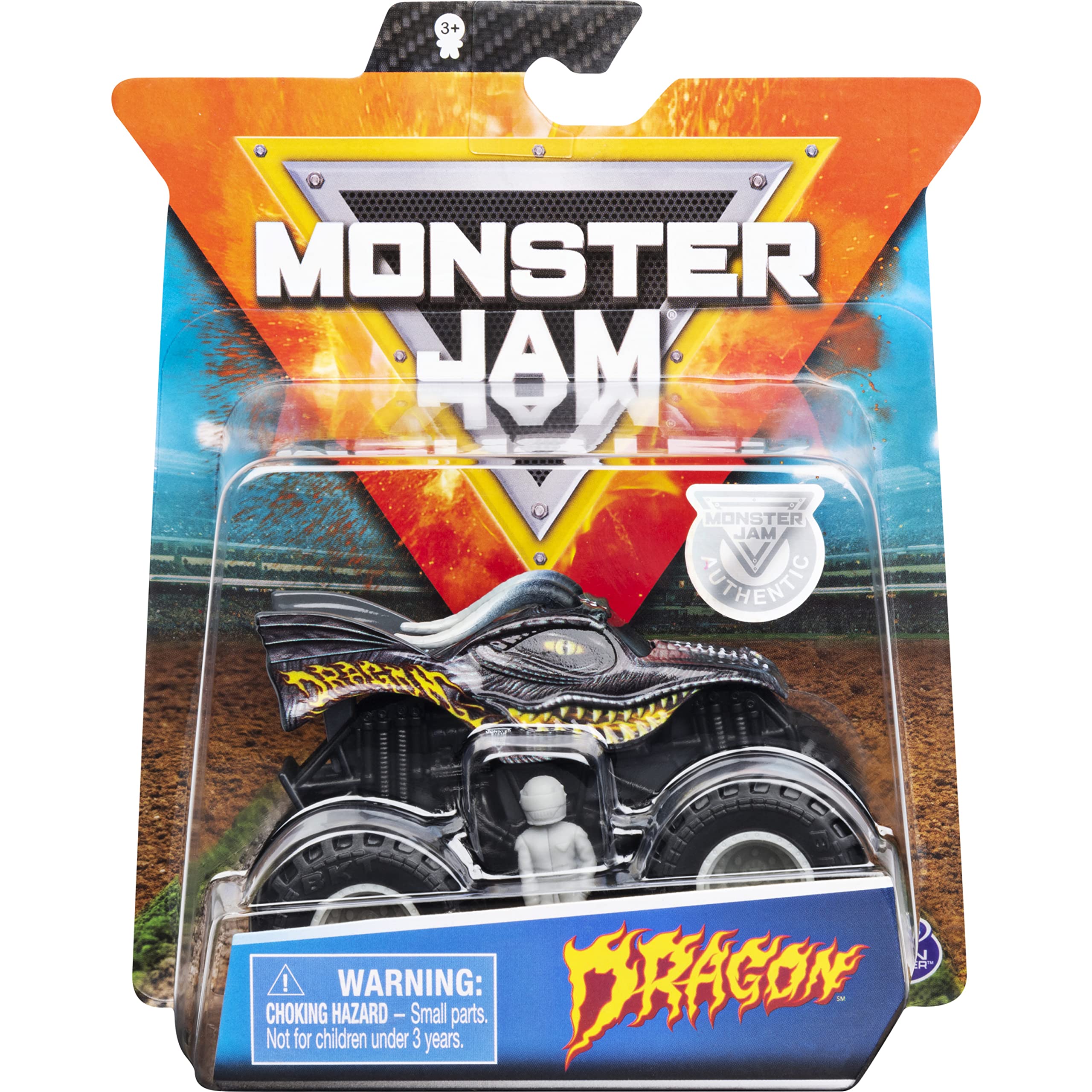 Monster Jam MNJ VHC 1to64 SinglPk Dragon 2 UPCX GML, 6054808, Multi-Colour