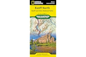 Banff North Map [Banff and Yoho National Parks]
