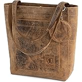 Berliner Bags Vintage Genuine Leather Tote Bag Seville, Handbag, Large Shopper for Women