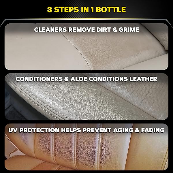 MEGUIAR’S G1924SP GOLD CLASS RICH LEATHER CLEANER AND CONDITIONING SPRAY – 24 OZ SPRAY BOTTLE