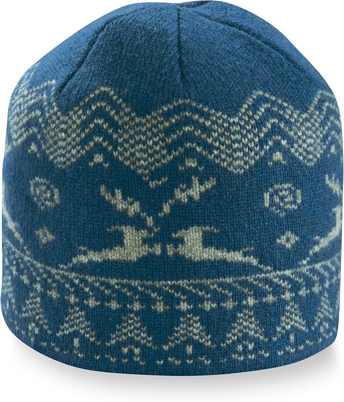 Ibex Unisex Kashmir Beanie Fsle (Deep Atlantic,One Size) Clothing