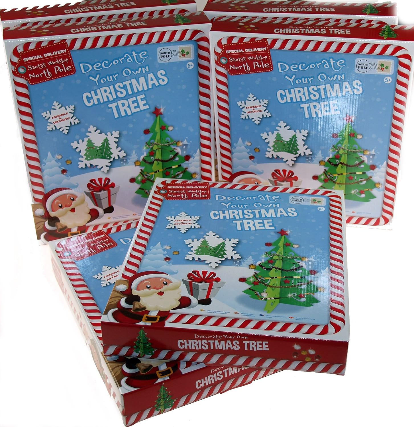 Download Set Of 6 Large Make Your Own Christmas Tree Craft Kits Bulk Buy Value Amazon Co Uk Kitchen Home PSD Mockup Templates