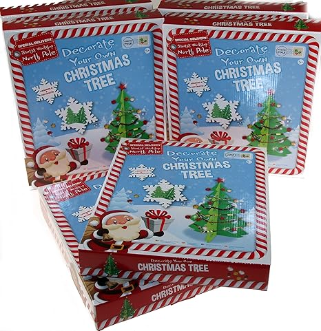 Download Set Of 6 Large Make Your Own Christmas Tree Craft Kits Bulk Buy Value Amazon Co Uk Kitchen Home PSD Mockup Templates