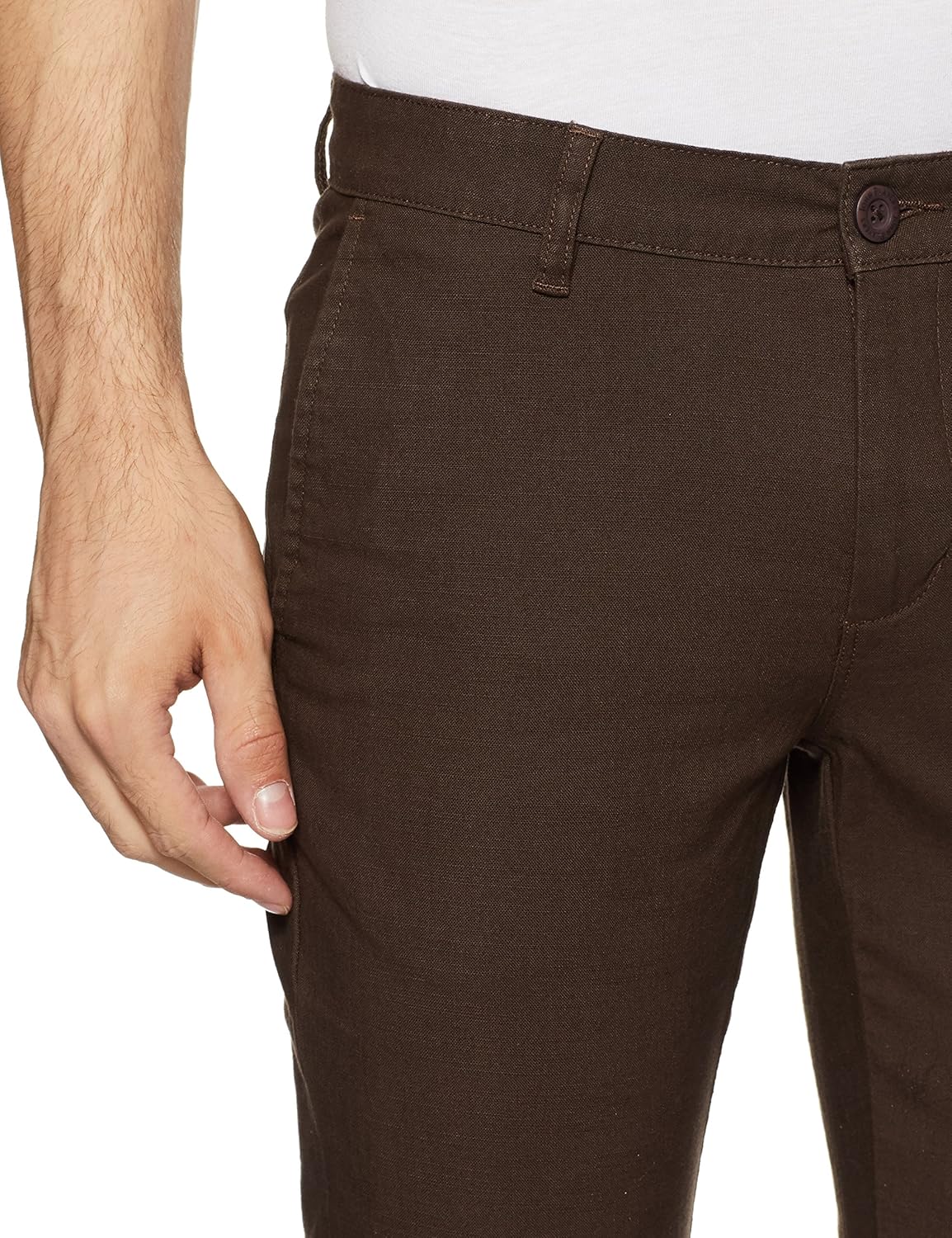 john players men's skinny fit cotton casual trousers