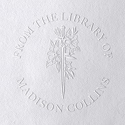 Personalized Book Embosser or Stamp Custom Round