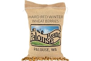 Palouse Brand Certified Glyphosate Residue Free Hard Red Winter Wheat Berries | 5 LBS | Family Farmed in Washington State | Non-GMO Project Verified | Certified Kosher Parve
