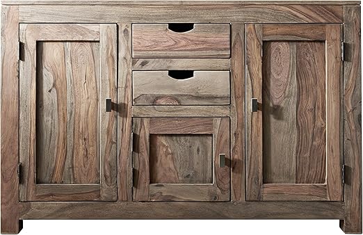 Massivmoebel24 De Sheesham Massivmobel Sideboard Palisander Holz Massiv Nature Grey 86 Amazon De Kuche Haushalt
