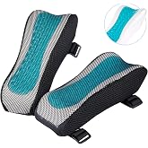 BEAUTRIP Ergonomic Armrest Pads- Office Chair Arm Rest Cover Pillow - Elbow Support Cushion for Computer, Gaming and Desk Chairs (Set of 2, Mesh Cover)