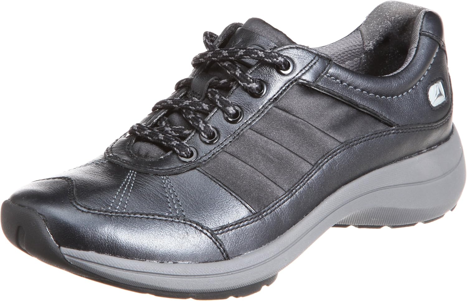 Clarks Walk Away Lace Sports Shoes Walking Womens Black Schwarz