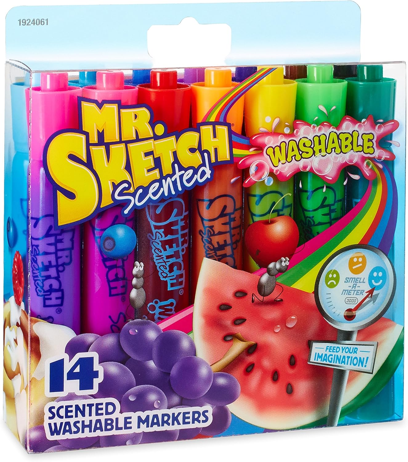 Mr. Sketch 1924061 Washable Scented Markers, Chisel Tip, Assorted Colors, 14-Count: Office Products