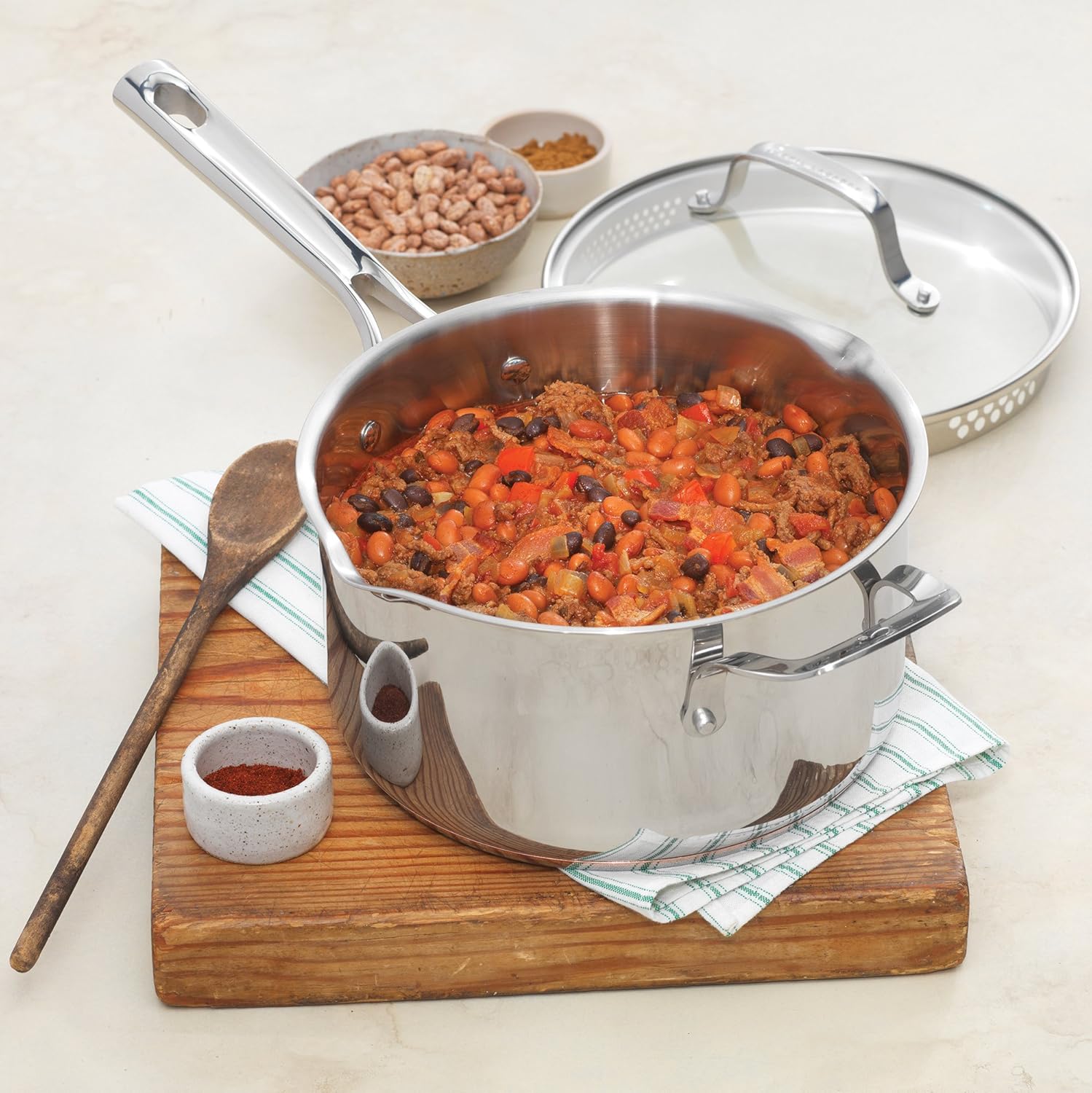 Woks & StirFry Pans Home 10inch Silver Emeril Lagasse 62893 Stainless