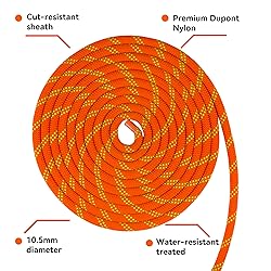 SEAMUS Static Rope 10.5mm UIAA Rappelling Rope 30M