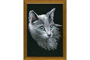 Riolis 117977 10 Count Russian Blue Counted Cross Stitch Kit, 8.25 by 11.75-Inch
