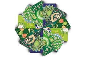 YUMMUELY Eid Money Envelopes, Eid Mubarak Envelopes with Arabic Calligraphy, Ramadan Eidi Envelope for Cash, 6.6" x 3.5" Gold Foil Money Holder for Kids, Eid al-Fitr and Eid al-Adha Gifting (12 Pack, 6 Styles)