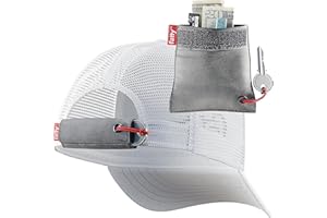 FATTYPACK - Attachable Storage Pocket for Hats - Store Cash, Medicine, Gum, Keys, Pencils, Pens, Golf Tees, etc.