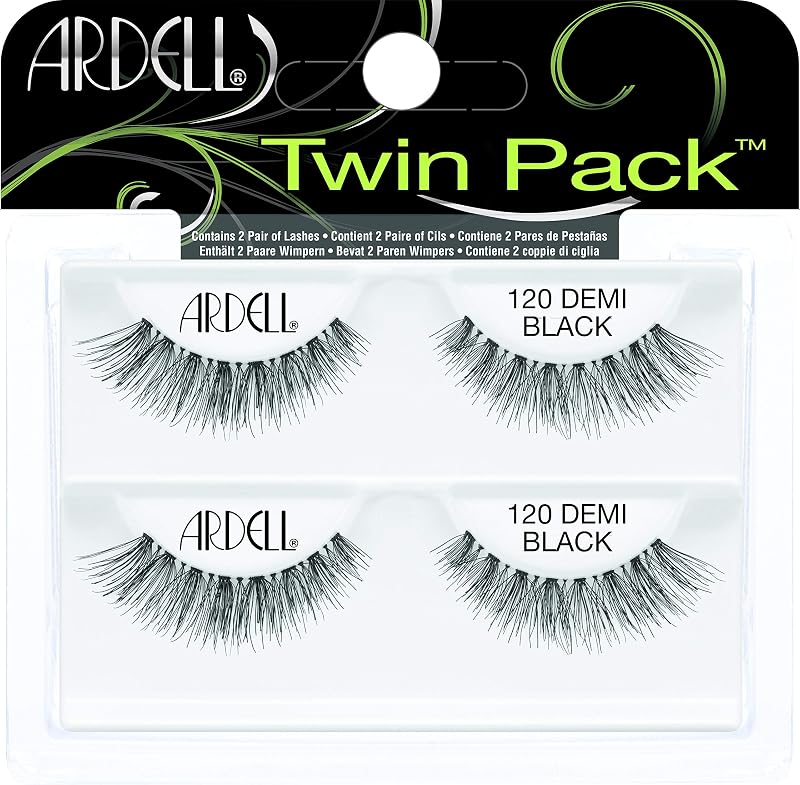 Ardell Twin Pack Lashes 120 Black - 2 Pairs Reusable False Eyelashes