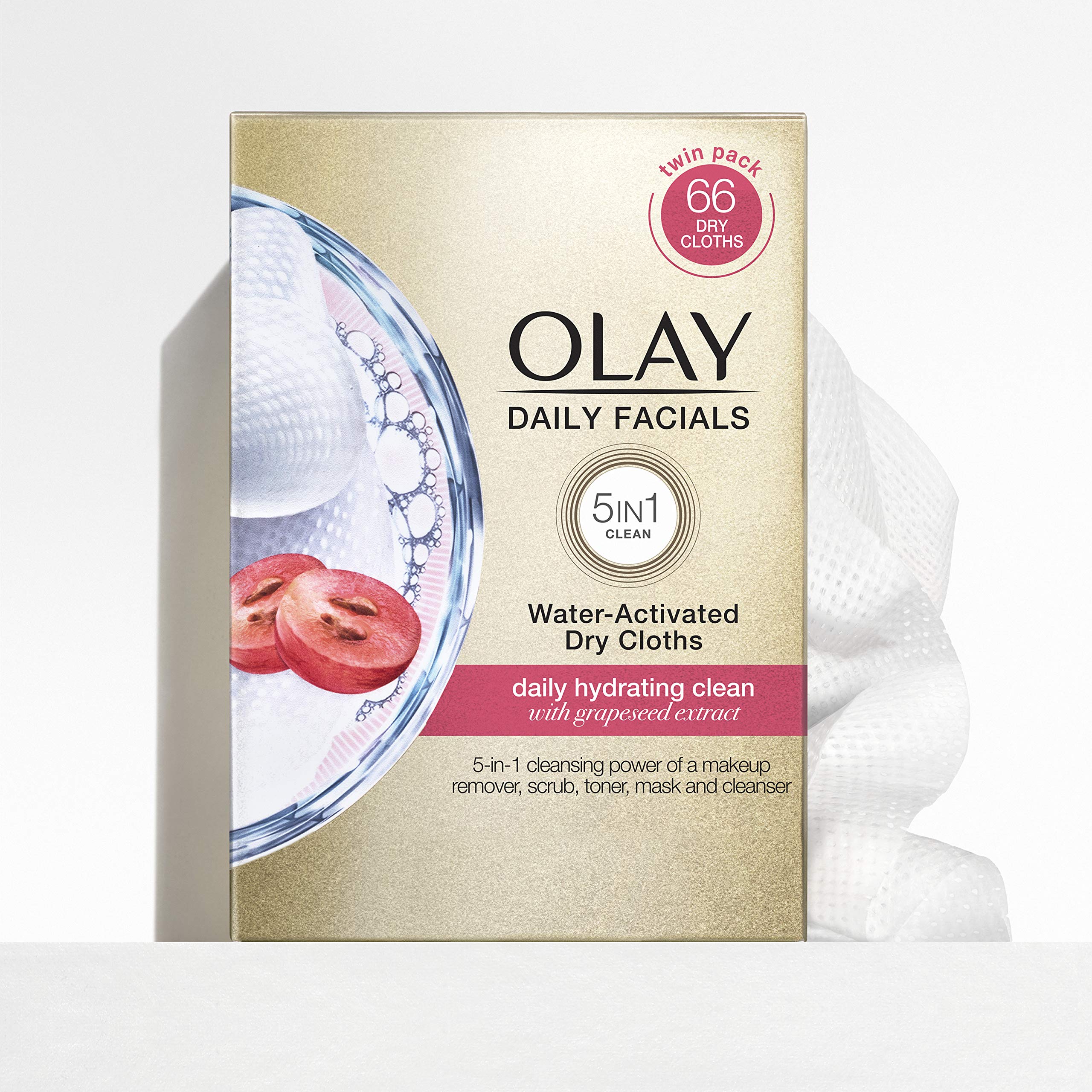 Olay Daily Facials, Daily Clean Makeup Removing Facial Cleansing Wipes