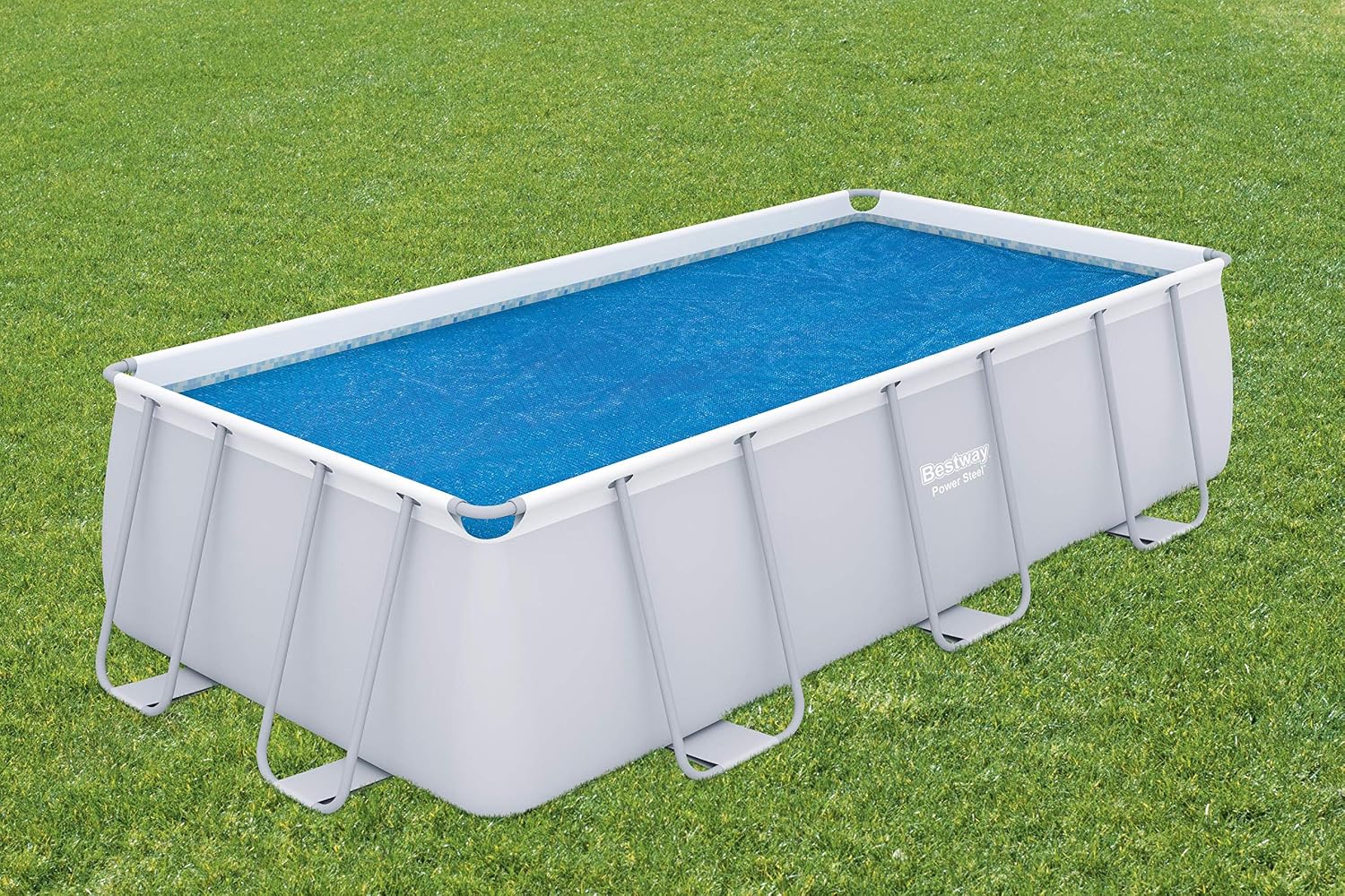 Bestway Rectangular Solar Pool Cover - Blue, 13.5 Ft - Image 3