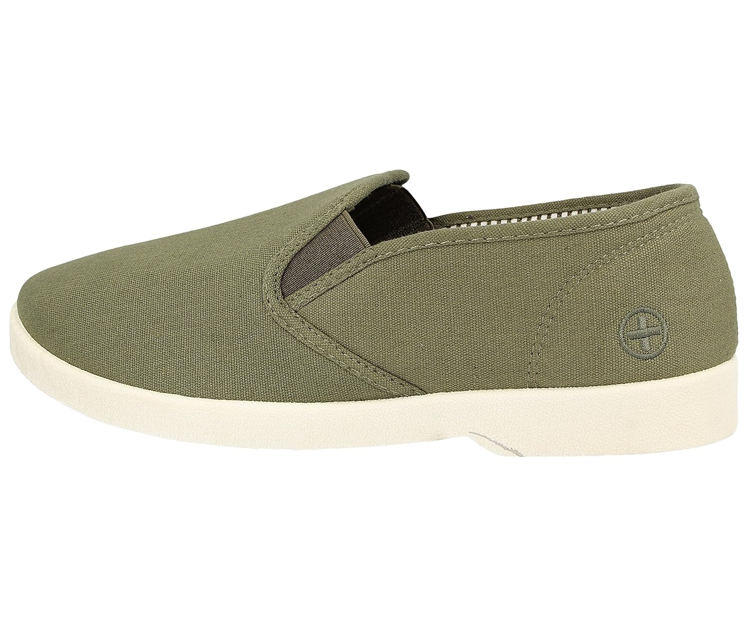 wide fit canvas pumps