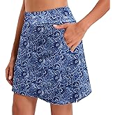 Oyamiki Women's Active Athletic Skort Lightweight Tennis Skirt Perfect for Running Training Sports Golf