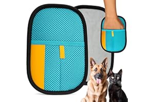 Uproot Clean Pet Hair Removal Tool Glove for Cats & Dogs: Infinitely-Reusable Electrostatic Pet Hair Remover Glove for Any Fabric - Cleans Furniture, Clothes, Car Upholstery, & More