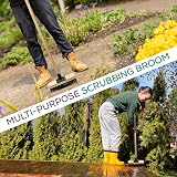 TDBS The Dustpan and Brush Store 9in Stiff Deck Scrubbing Brush with Wooden view 3