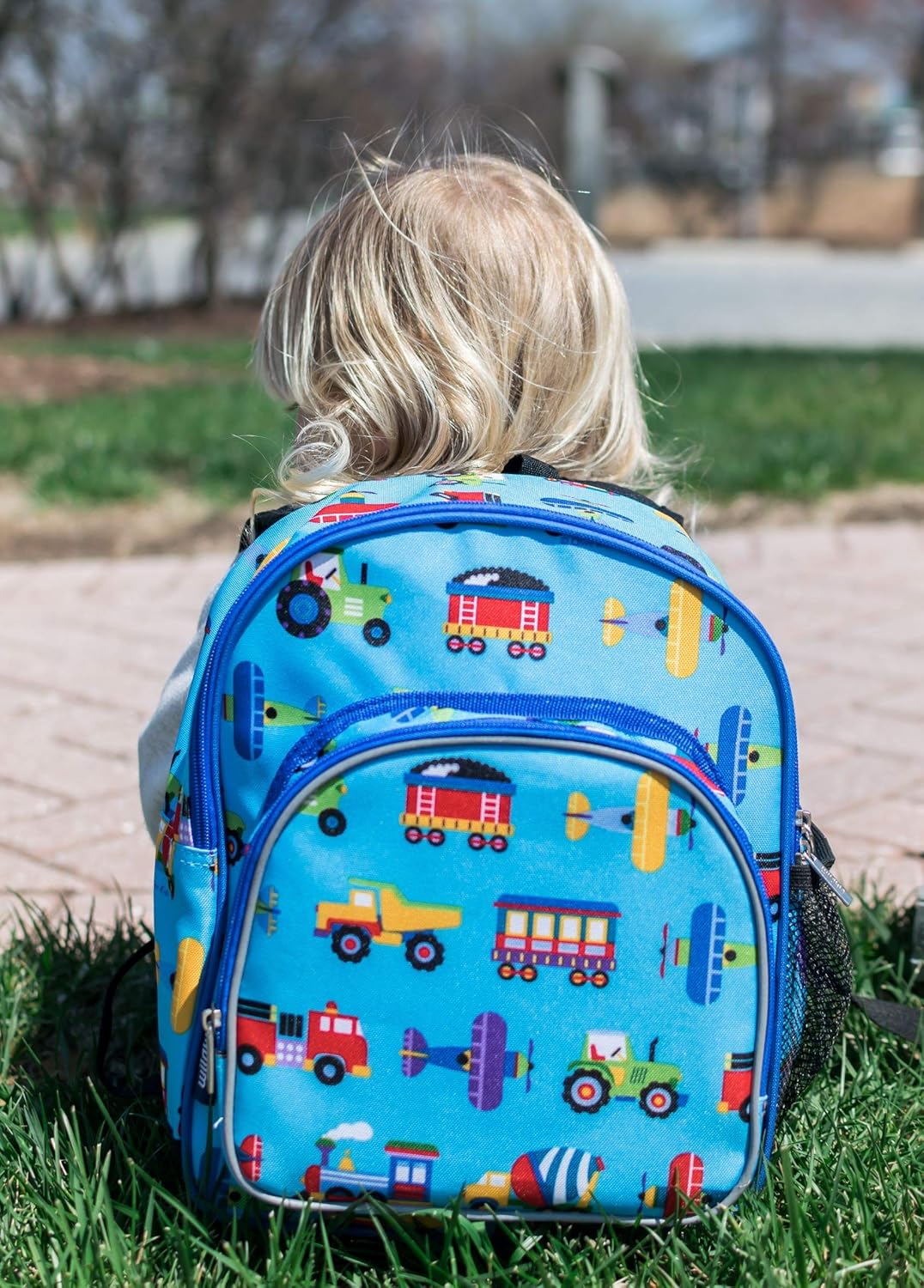 Wildkin Backpack for Toddlers, Boys and Girls Ideal for Daycare, Preschool and Kindergarten, Perfect Size for School and Travel, Mom's Choice Award Winner, One, Trains, Planes, and Trucks: Toys & Games