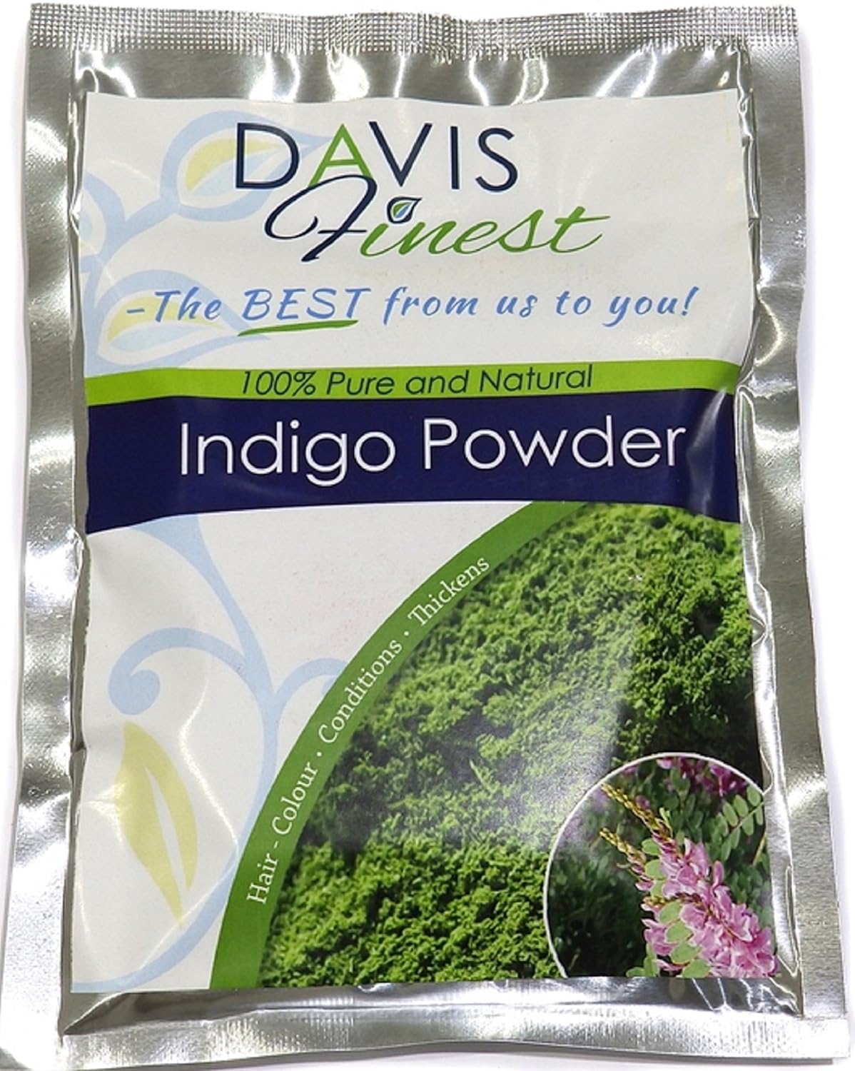 Davis Finest Indigo Powder Hair Dye used with Henna to Achieve Auburn