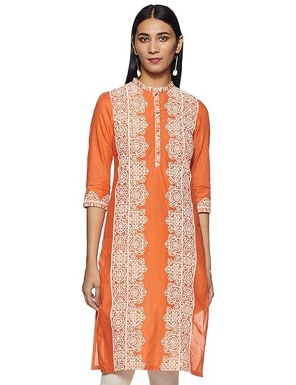Women's Cotton Straight Kurta