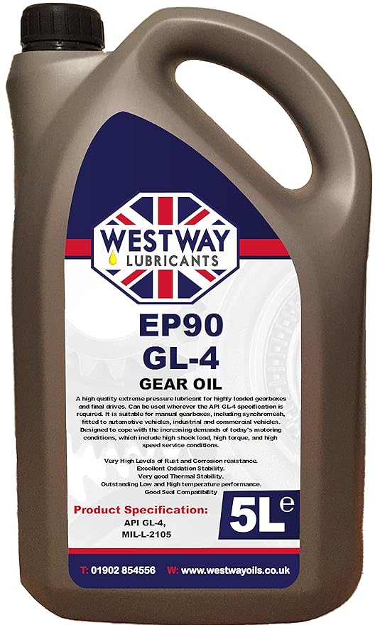 Westway Lubricants EP90 Gear Oil 5L GL4 Amazon.co.uk Car & Motorbike