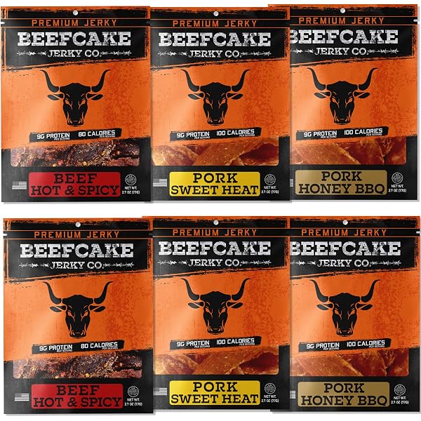 Beefcake Jerky Co Original Meat Stick 1 Oz Zero Added Sugar 100 Calories BCS001