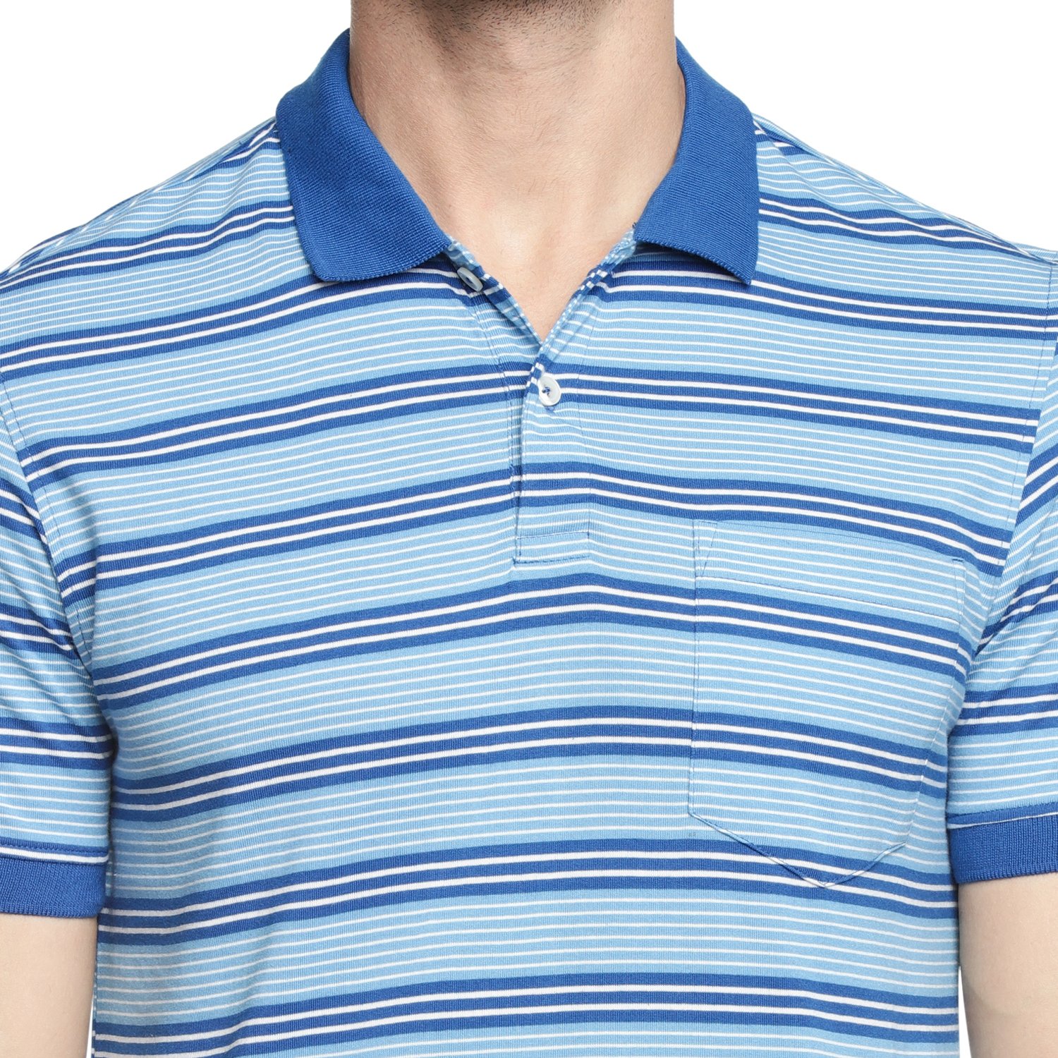 spiritus by pantaloons men's striped regular fit polo