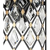 Windsor 2 Light Crystal Sconce/Bath - Carbon/Havana Gold