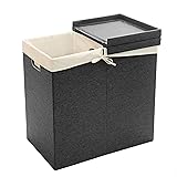 Seville Classics Foldable Lidded Double Laundry