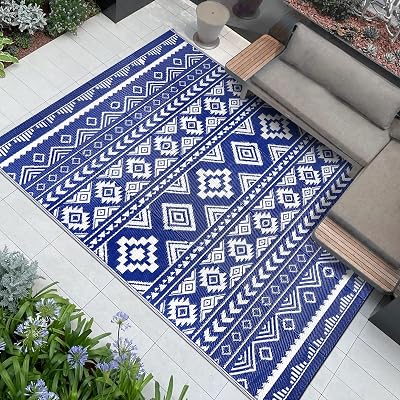 Famibay Waterproof Outdoor Rug Large Camping Mat Picnic Blanket